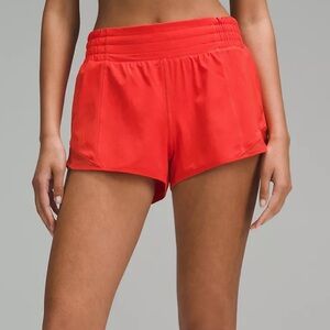 Lululemon Hotty Hot High-Rise Short Red Hot Heat